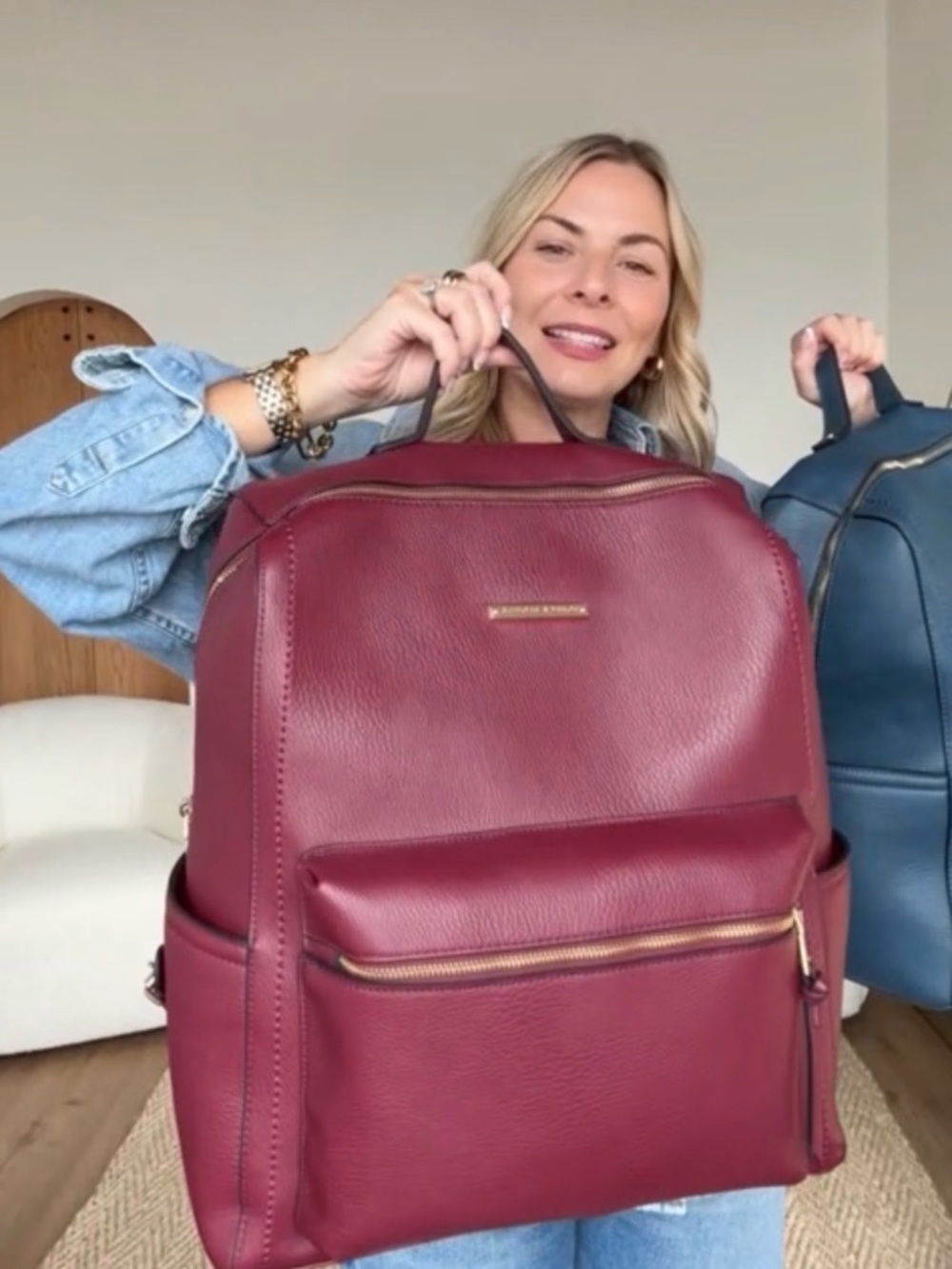 Poppy & Peonies Brand NWT Nomad Backpack in Berry.
